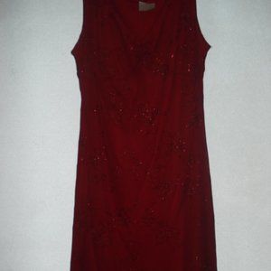 NWT Candy Rocket Sz L Red Embellished asymetric